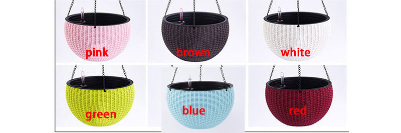 Creative Hanging Basket Storage Water Plant Flower Pot 