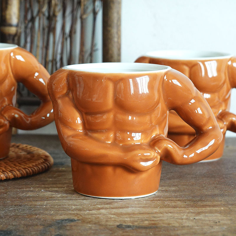 Creative Muscular Man Ceramic Mug