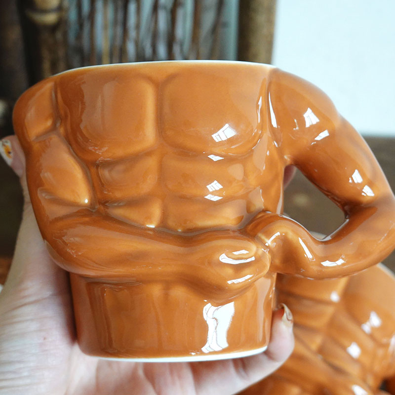 Creative Muscular Man Ceramic Mug