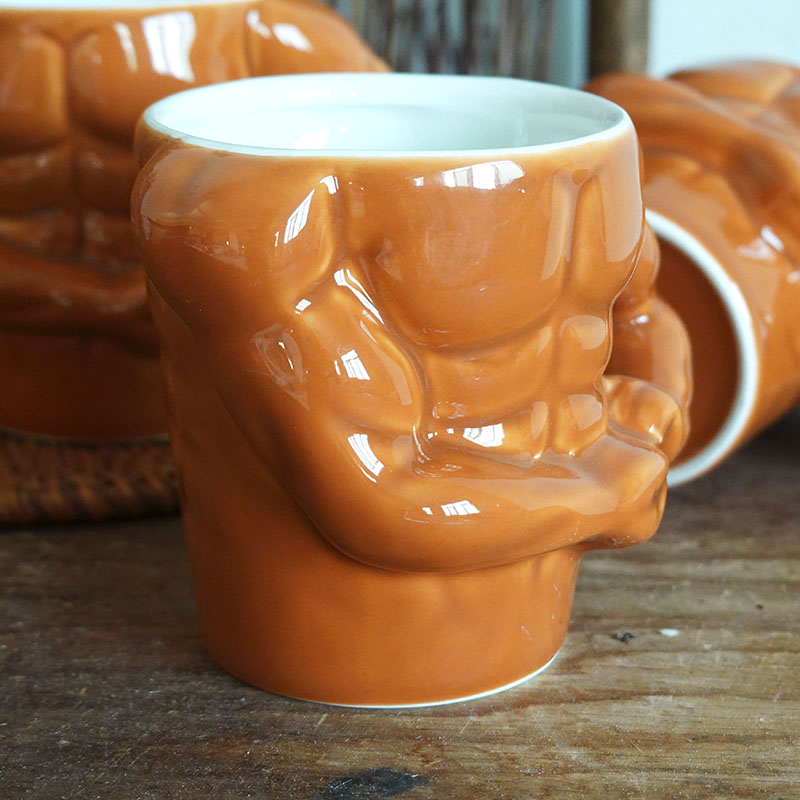 Creative Muscular Man Ceramic Mug