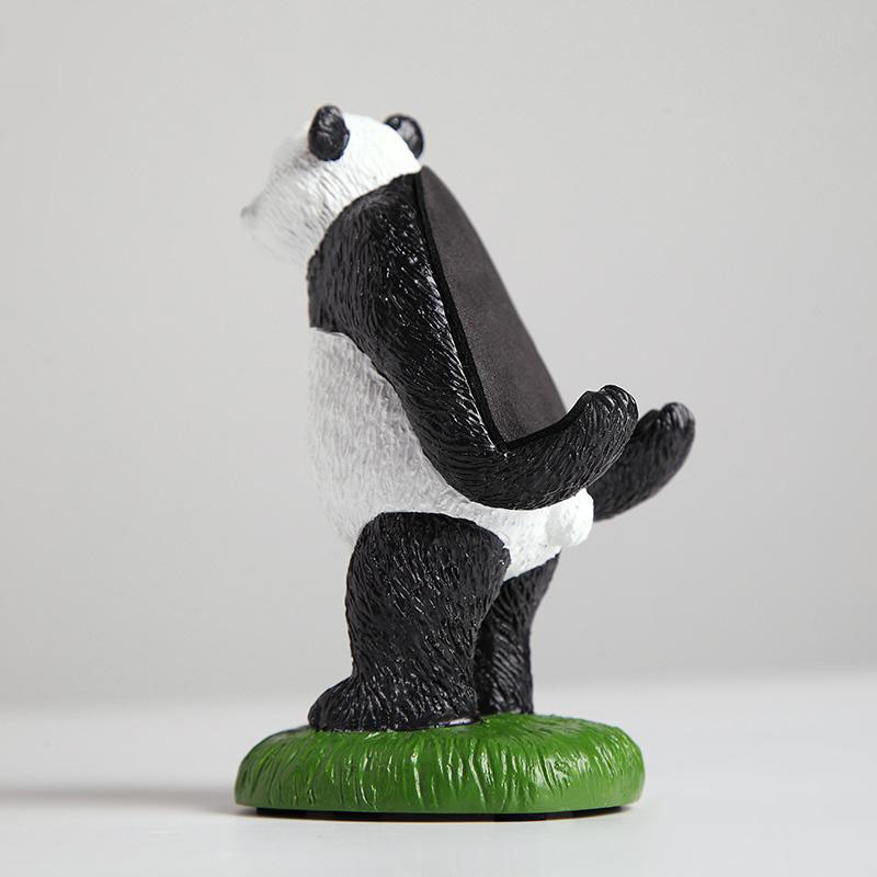 Cute Black-eyed Panda Cell Phone Holder