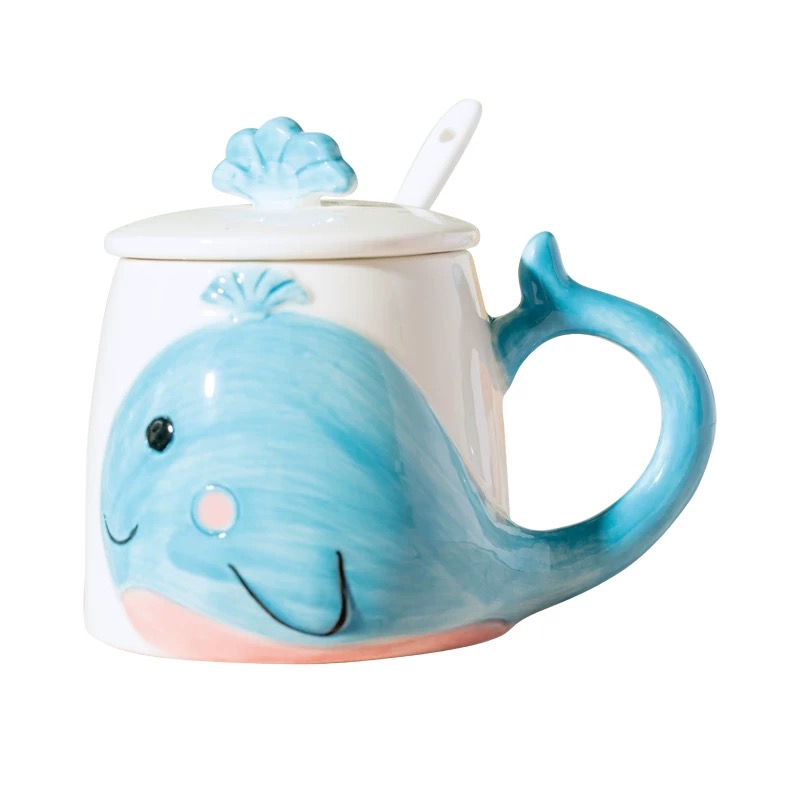 Cute Cartoon Dolphin Animal Ceramic Mug