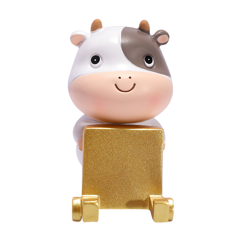 Cute Cartoon Small Cow Mobile Phone Holder