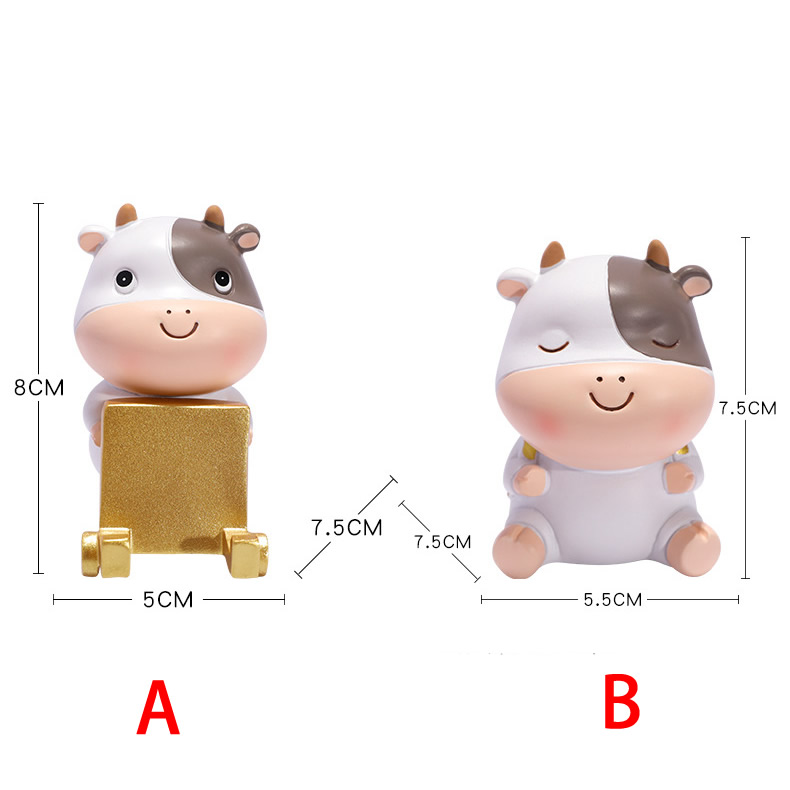 Cute Cartoon Small Cow Mobile Phone Holder