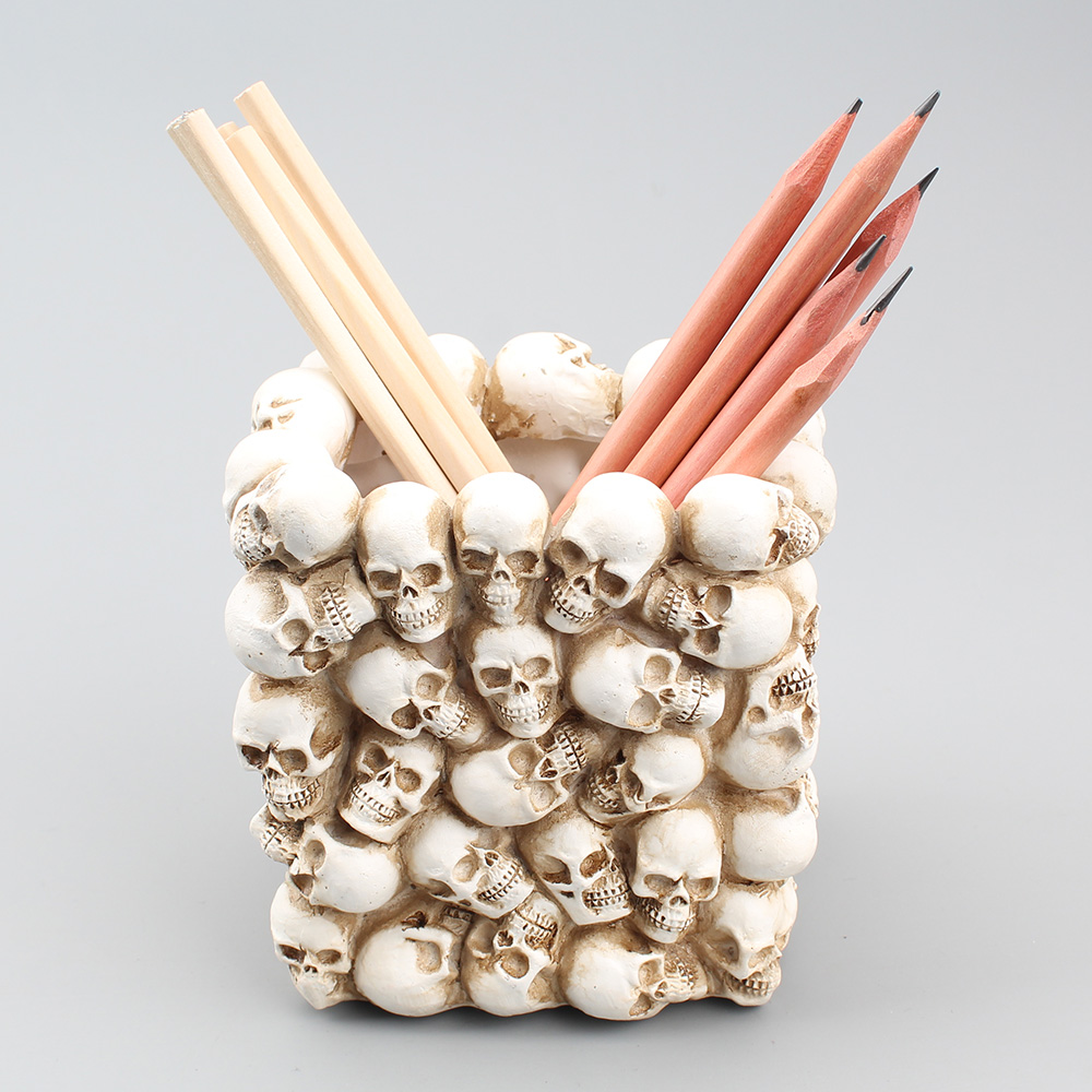 Horror Halloween Skull Pen Holder