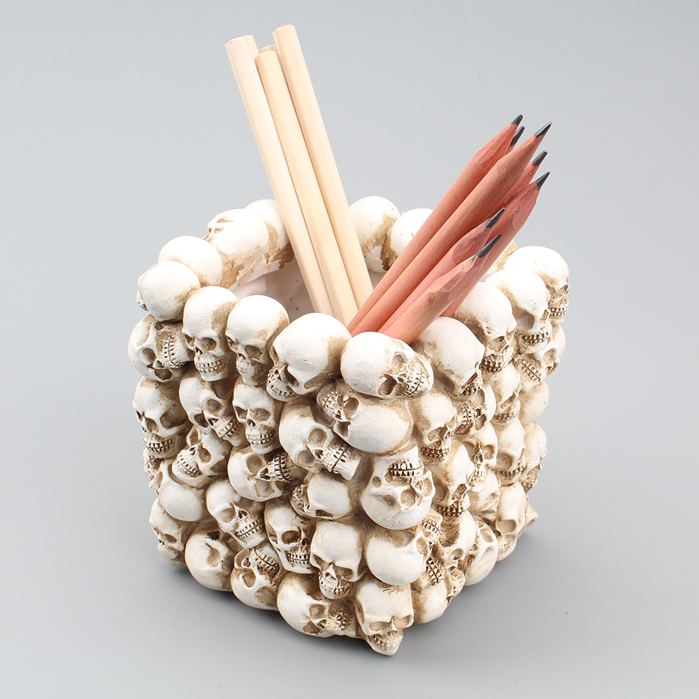 Horror Halloween Skull Pen Holder