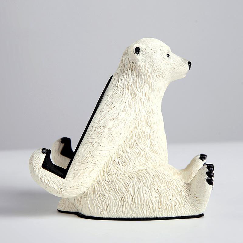 Polar Bear Sitting On The Ground Ipad Holder Cell Phone Stand