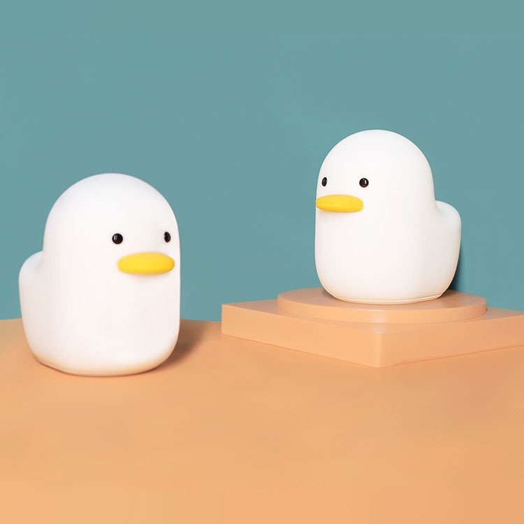 Cute Cartoon Small Duck Silicone Rechargeable Night Light