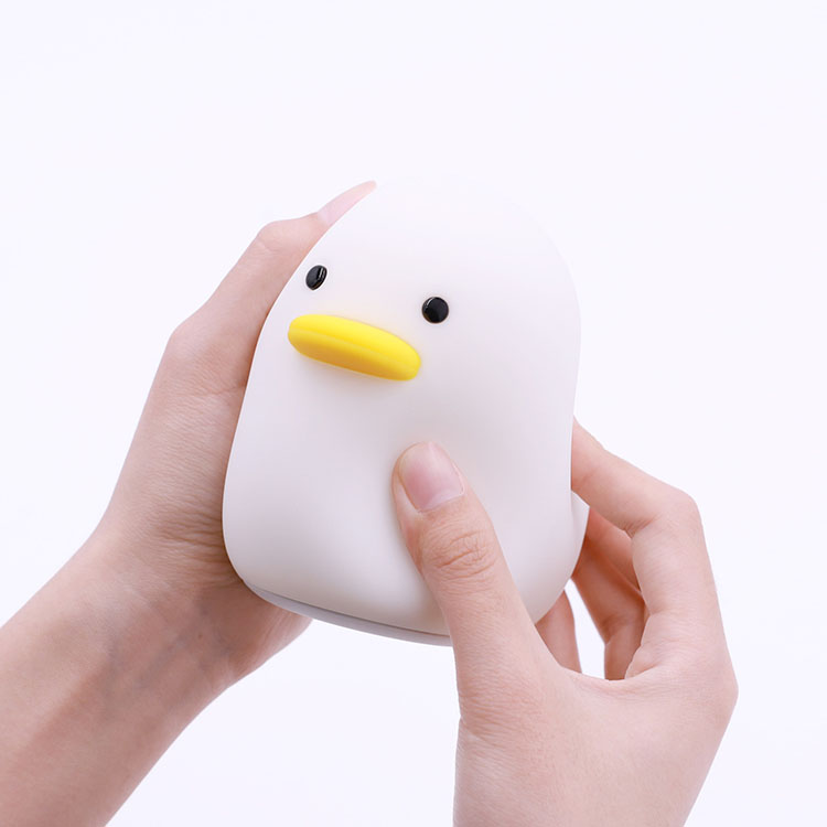 Cute Cartoon Small Duck Silicone Rechargeable Night Light