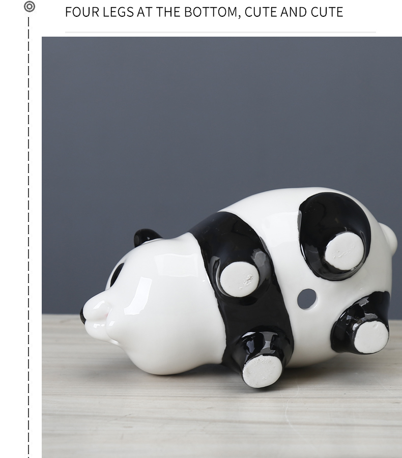 Cute Panda Desktop Plant Small Flower Pot