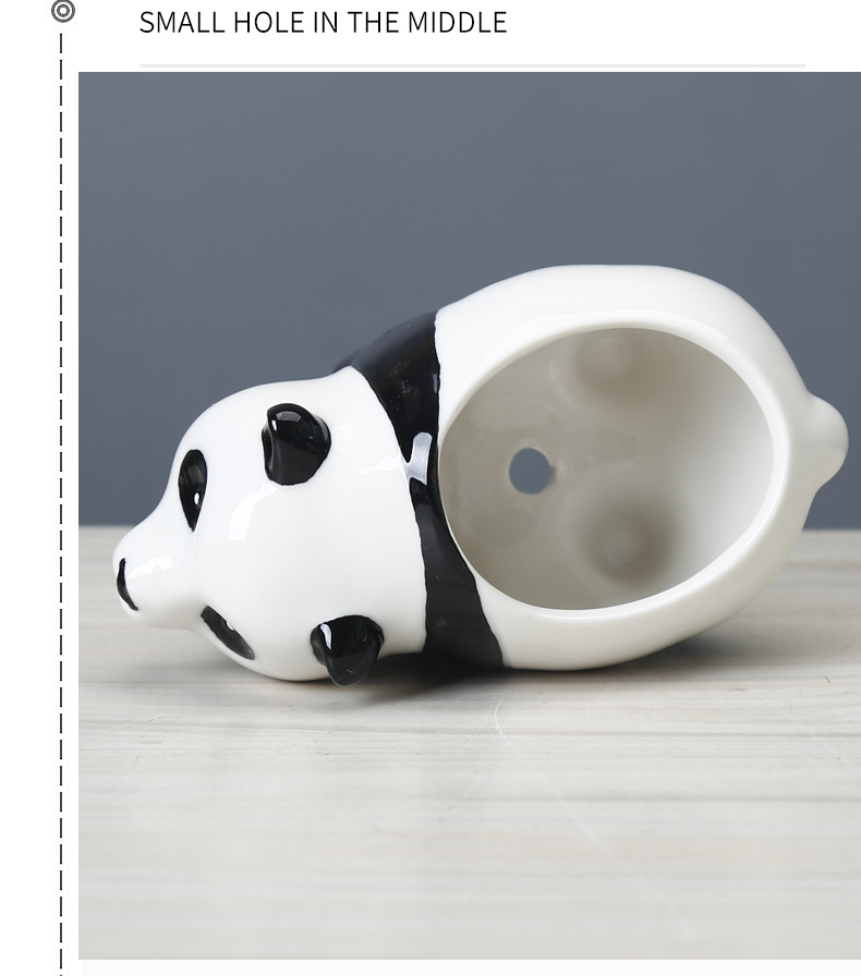 Cute Panda Desktop Plant Small Flower Pot