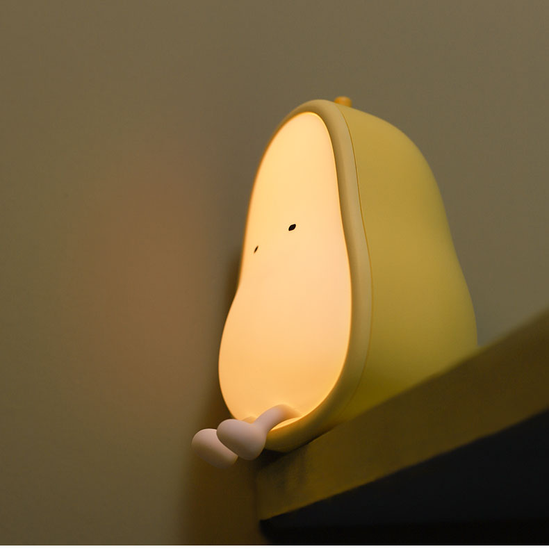 Fun Fruit Pear Cartoon Night Light Table Lamp