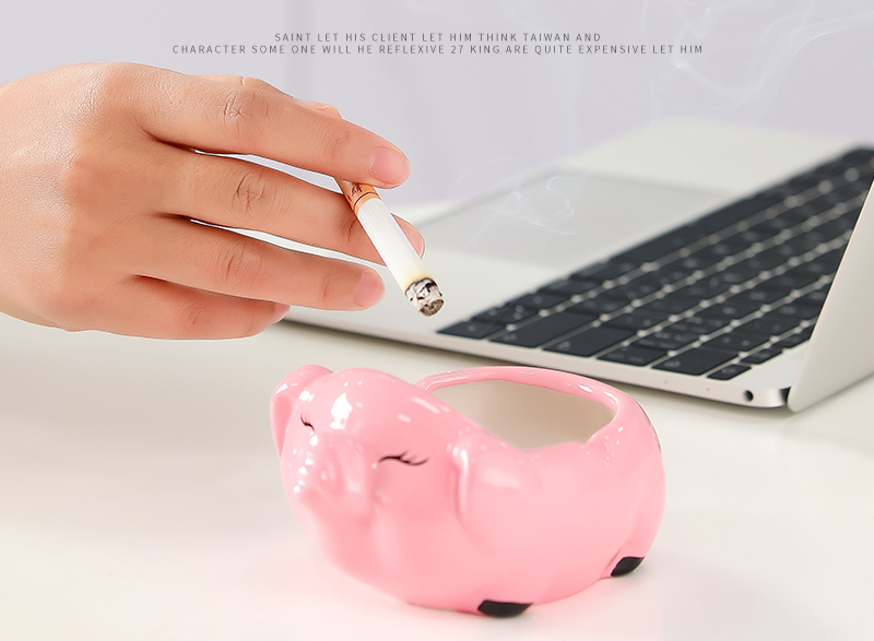 Mini Happy Cartoon Piggy Ashtray