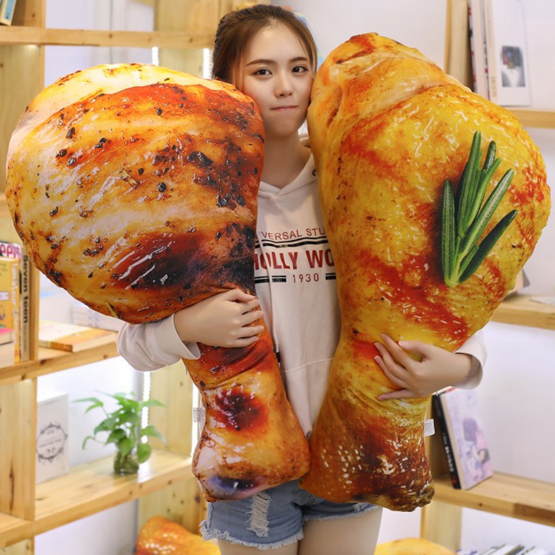 Simulation Big Chicken Thigh Plush Pillow Toy