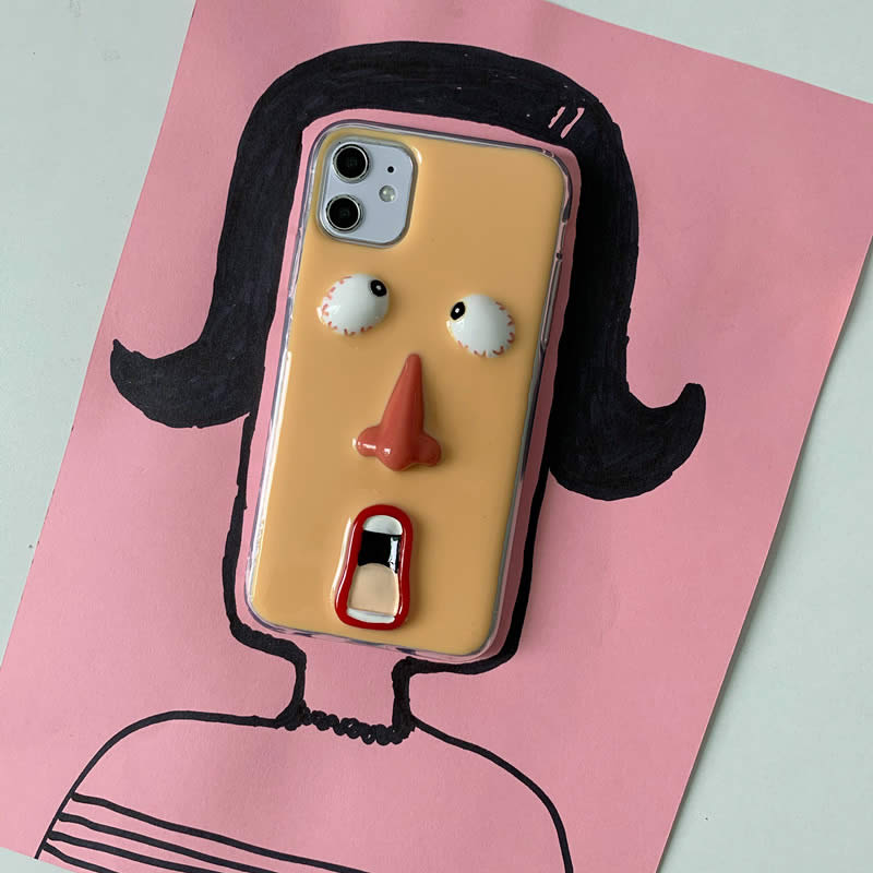 Spoof Cartoon Expression Iphone Case