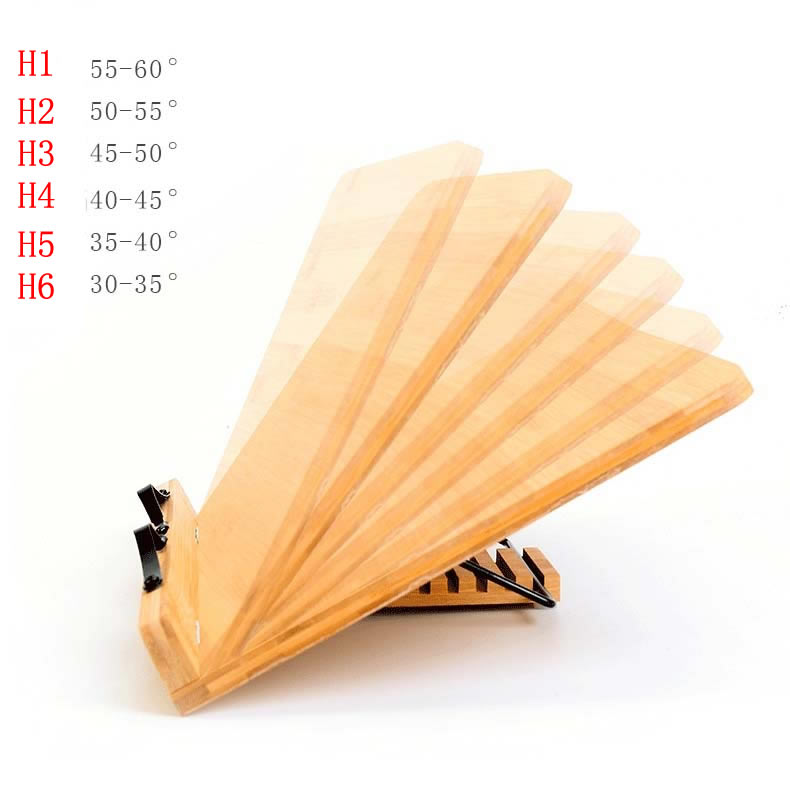 Bamboo Wood Height Adjustment Reading Frame Ipad Holder