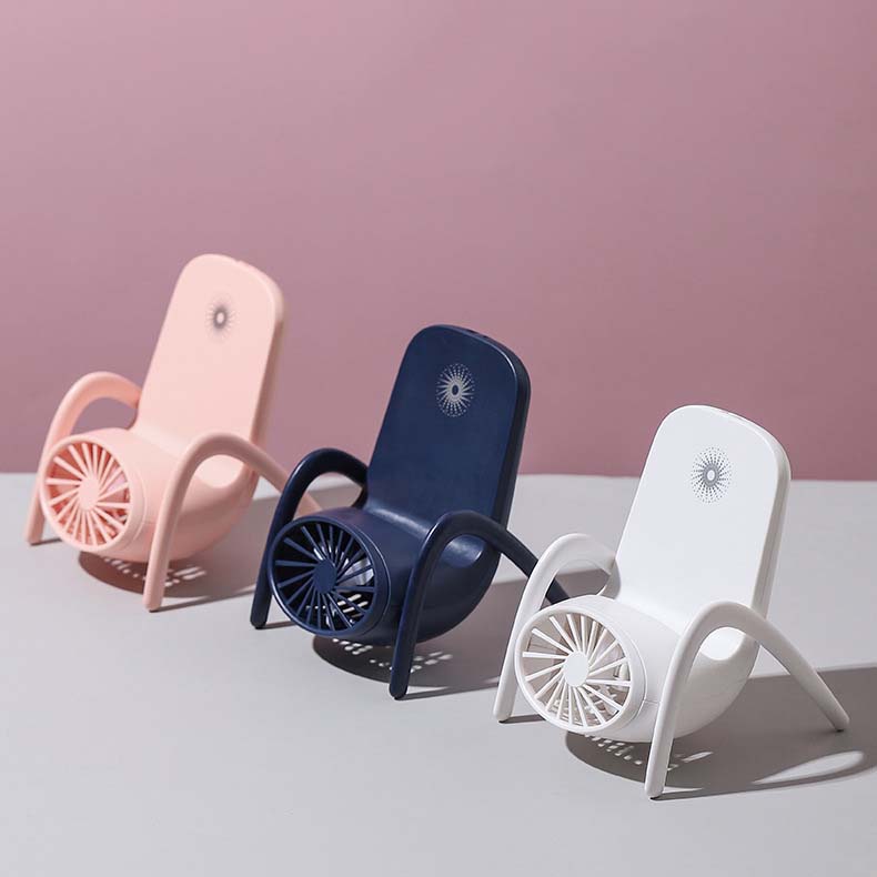 Chair Charging Small Fan Phone Holder