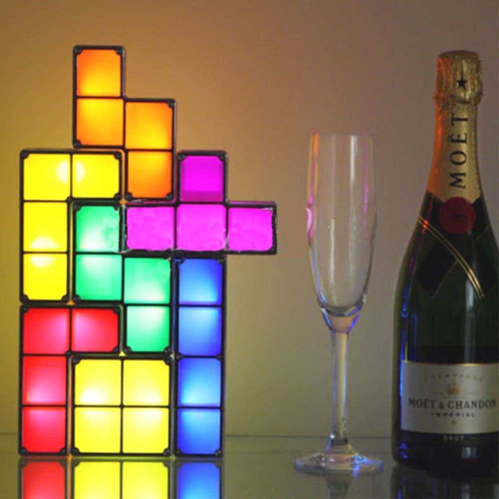 Classic Stitching Tetris Multicolour Night Light