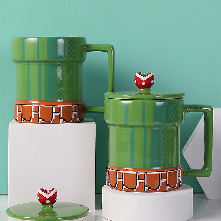 Creative Cartoon Super Mario Water Pipe Mushroom Mug