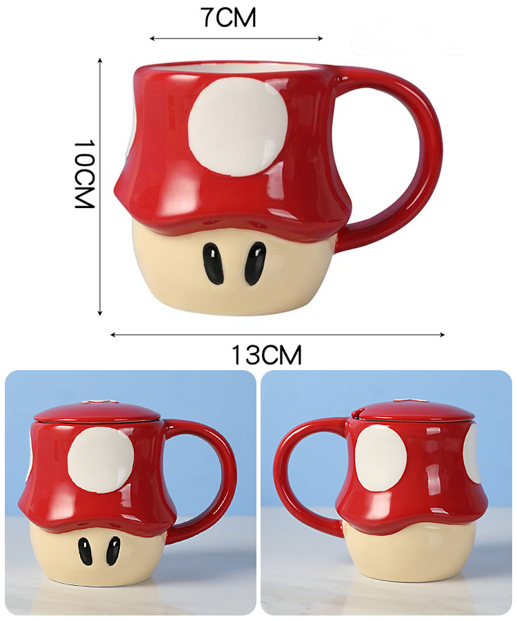 Creative Cartoon Super Mario Water Pipe Mushroom Mug