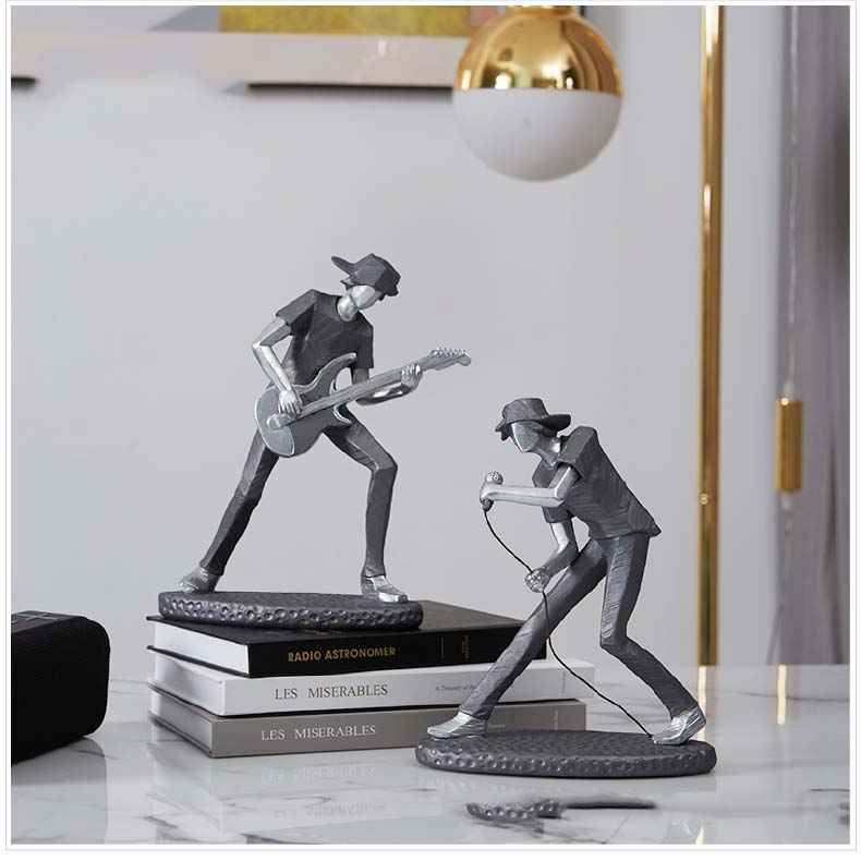 Creative Geometric Art Rock Music Lovers Sculpture Ornaments