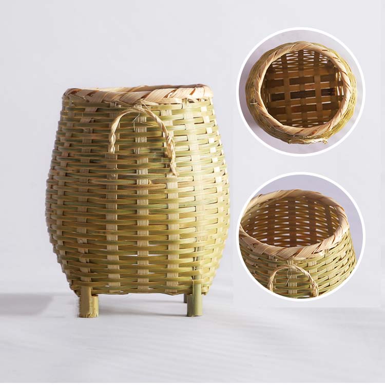 Creative Handmade Bamboo Woven Storage Pen Holder