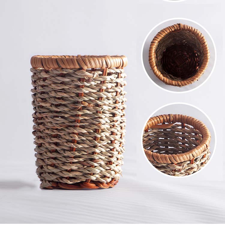 Creative Handmade Bamboo Woven Storage Pen Holder