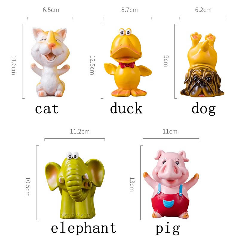 Cute Cartoon Animal Glasses Organizer Holder Small Ornaments