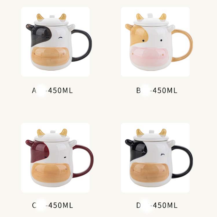 Cute Cartoon Milk Ceramic Mug