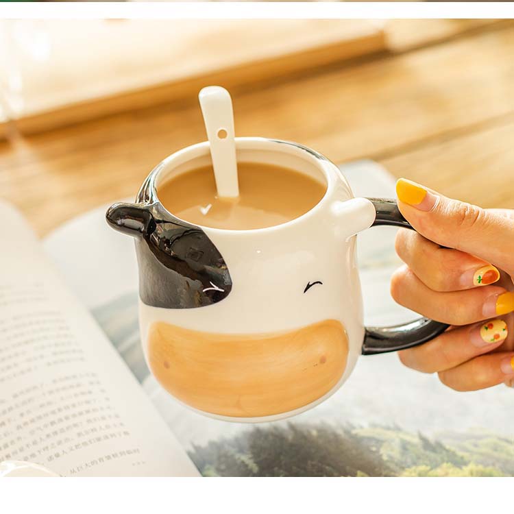 Cute Cartoon Milk Ceramic Mug