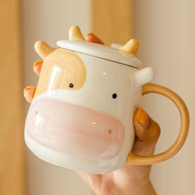 Cute Cartoon Milk Ceramic Mug