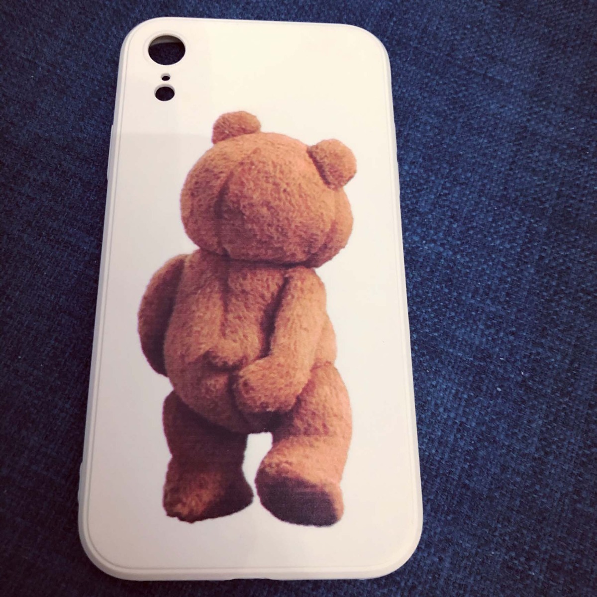 Cute Cartoon Playful Bear Transparent Phone Case