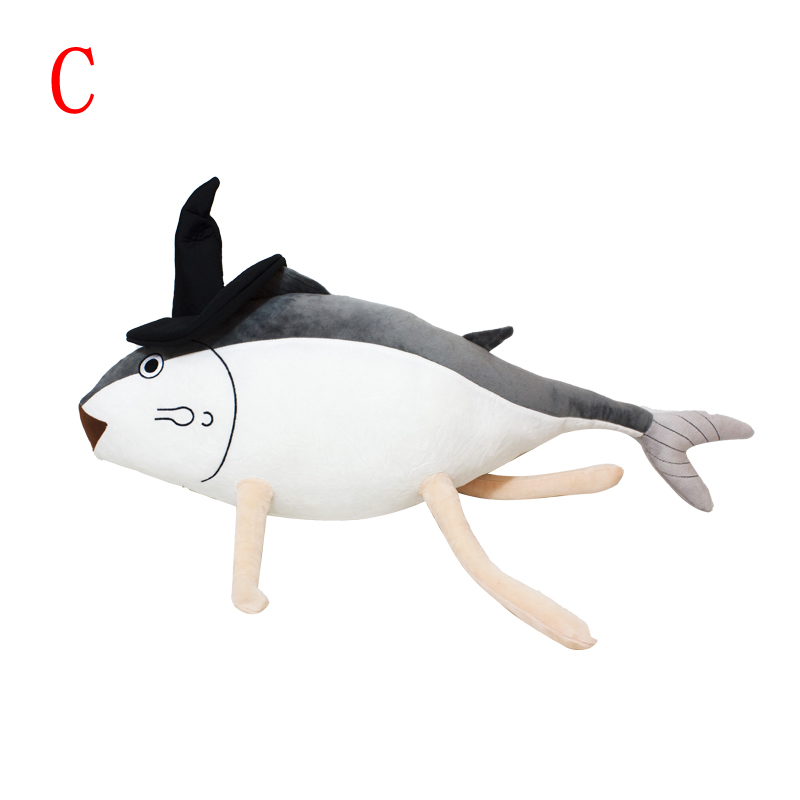 fish with legs plush