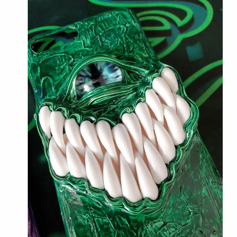 Green Big Mouth Monster IPhone Phone Case