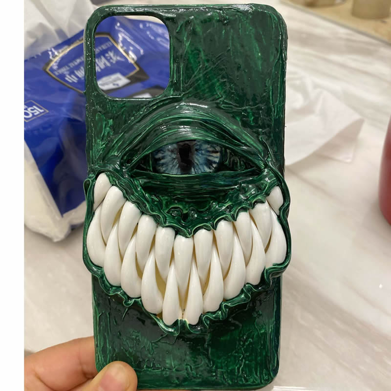 Green Big Mouth Monster IPhone Phone Case