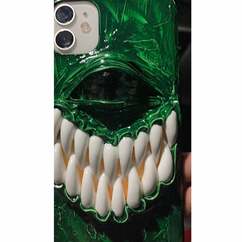 Green Big Mouth Monster IPhone Phone Case