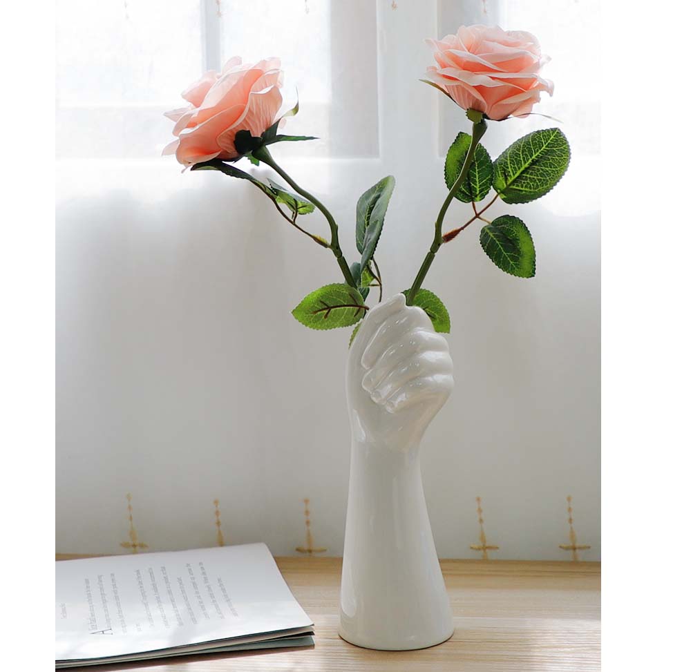 Modern Art Hand-shaped Decorative Ceramic Vase