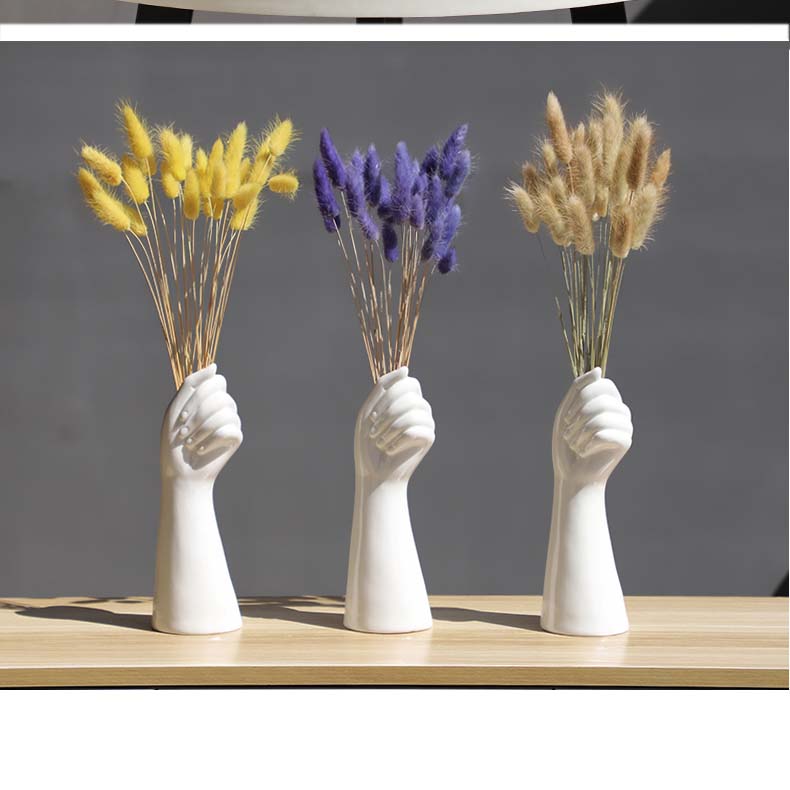 Modern Art Hand-shaped Decorative Ceramic Vase