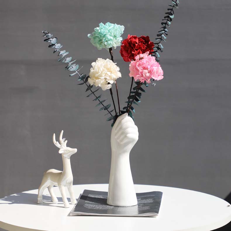 Modern Art Hand-shaped Decorative Ceramic Vase