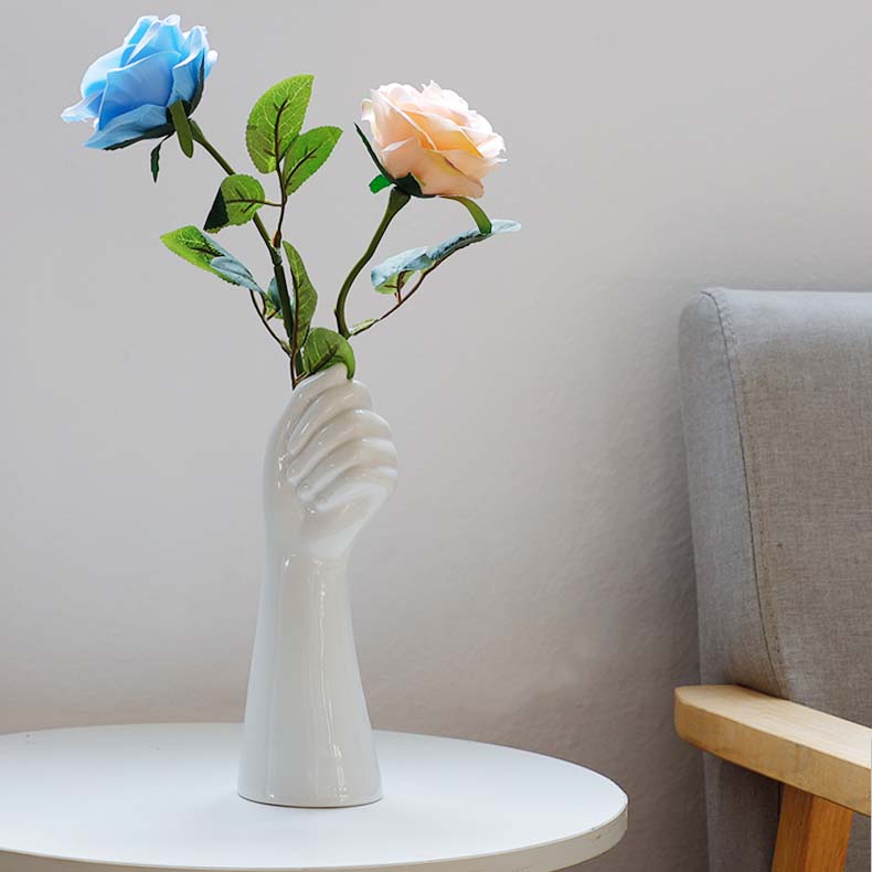 Modern Art Hand-shaped Decorative Ceramic Vase