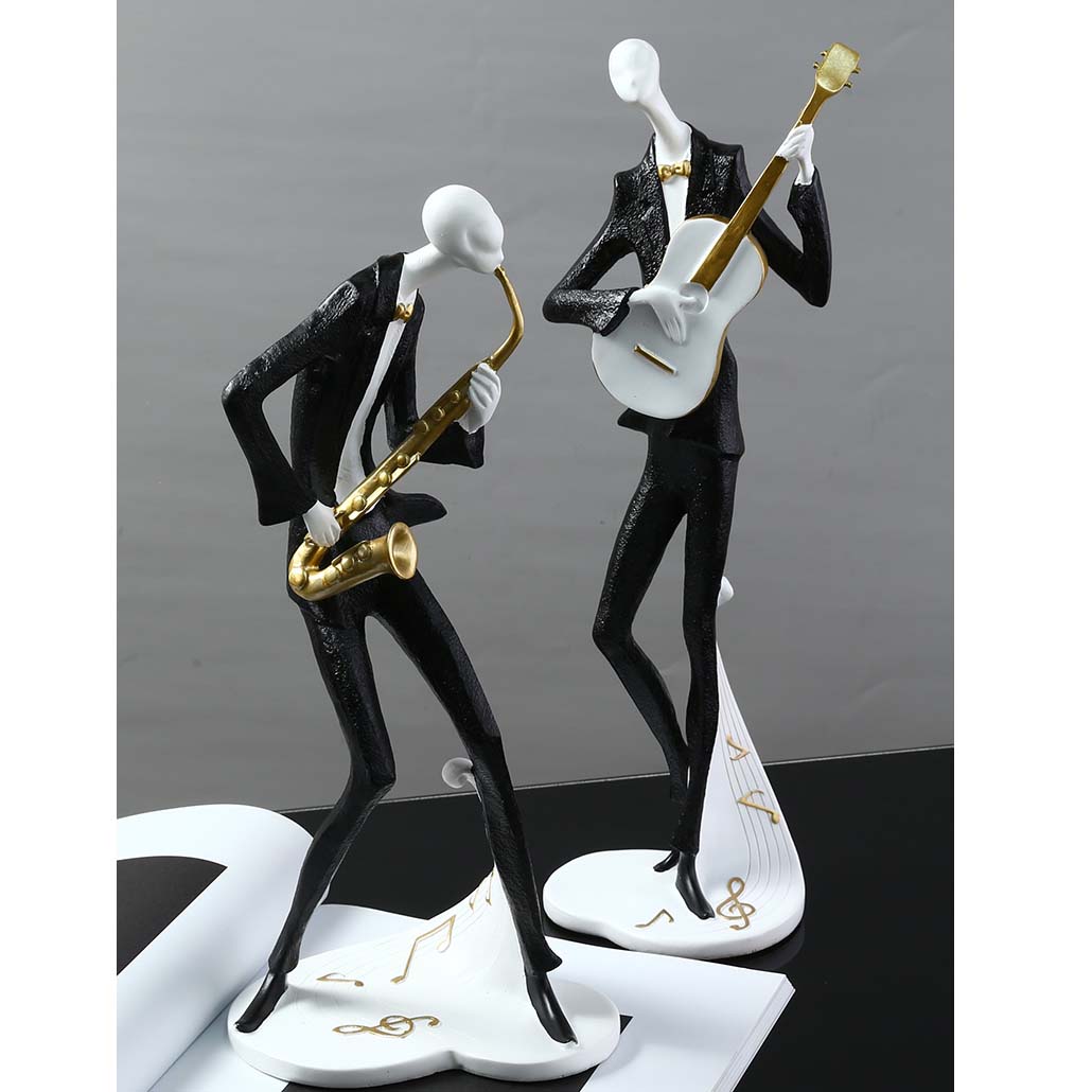 Abstract Art Gentleman Musician Sculpture Ornaments