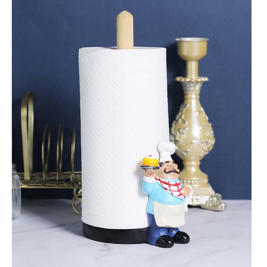 Cute Cartoon Chef Modeling Roll Paper Holder