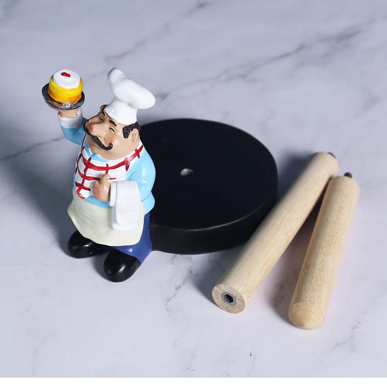 Cute Cartoon Chef Modeling Roll Paper Holder