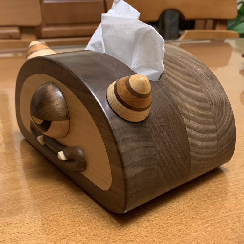 Classic Bighorn Black Walnut Tissue Box