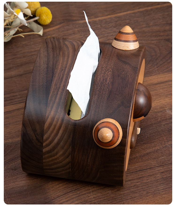 Classic Bighorn Black Walnut Tissue Box