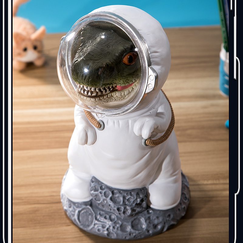 Creative Space Dinosaur Piggy Bank Desktop Decoration