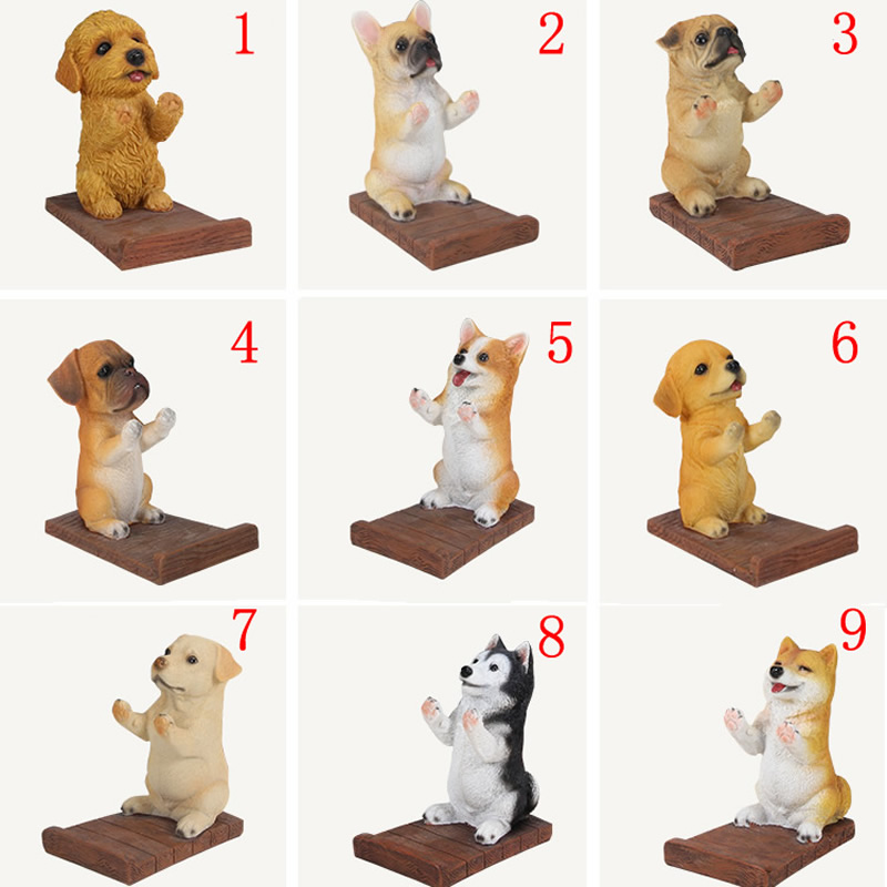 Cute Dog Phone Holder Desktop Ornaments