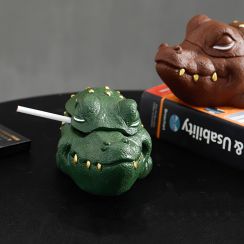 Amazing Crocodile Ashtray With Eyes Closed, Desktop Decoration Gift