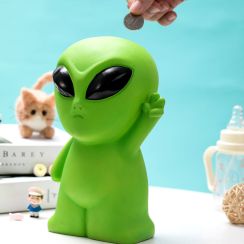 UFO Green Alien Cartoon Piggy Bank Personalized Gifts - Rainjo