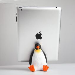 Penguin Sitting On The Ground Ipad Holder Phone Stand